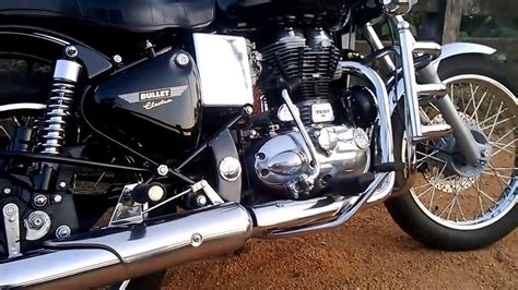 Royal Enfield Bullet Electra With Sans Punjab Long Bottle Silencer Youtube