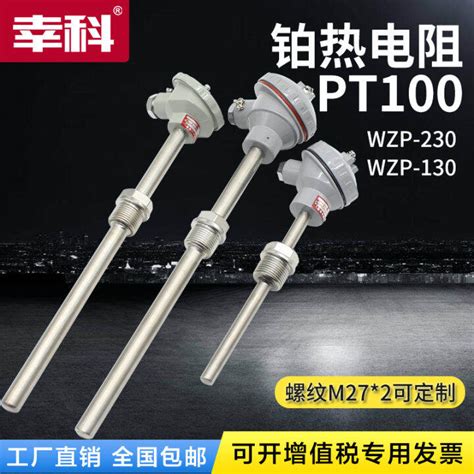 Pt Temperature Sensor Wzp Wzp Wzpb Fixed Thread Platinum