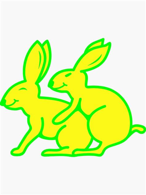 Sex Rabbits Sticker For Sale By Flowtoys Redbubble