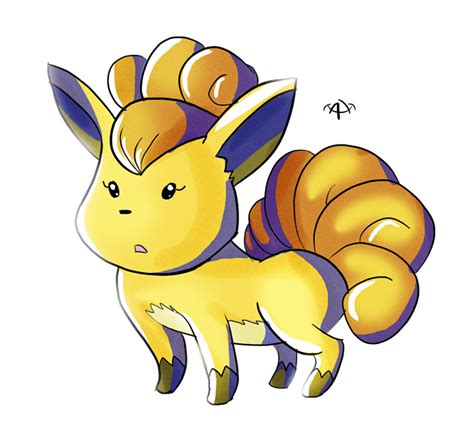 Shiny Vulpix Request by Phantosanucca on DeviantArt