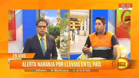 Alerta naranja por lluvias intensas en Perú