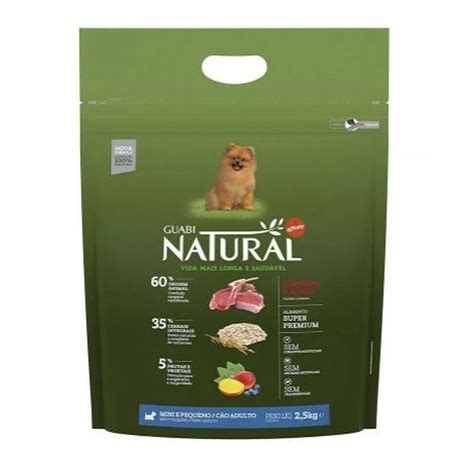 Ração Guabi Natural Cães Adulto Porte Mini e Pequeno Cordeiro e Aveia 2