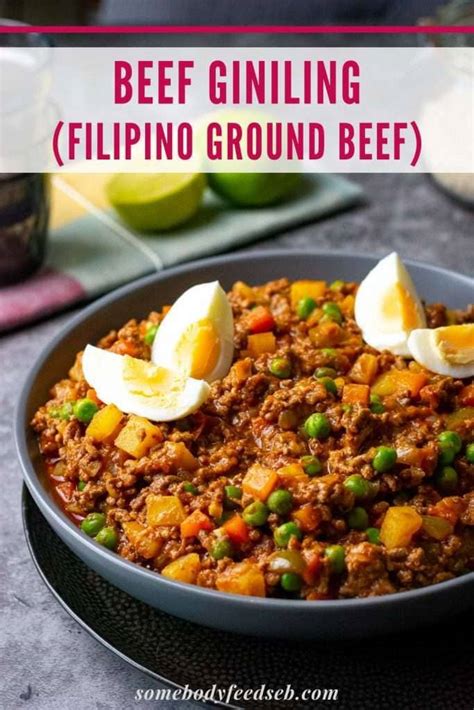 Beef Giniling Filipino Ground Beef Stew Recipe Somebody Feed Seb