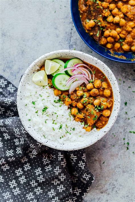 Chana Masala With Rice