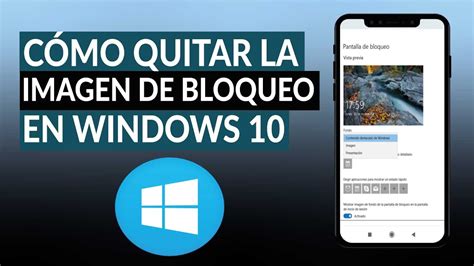 Cómo quitar una imagen de fondo de pantalla de bloqueo en WINDOWS 10