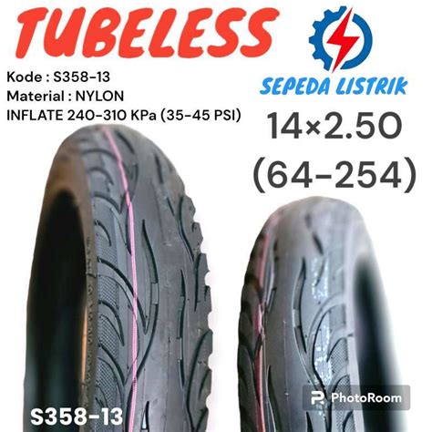 Jual Promo Ban Luar Sepeda Listrik Ukuran X Tubeless Selis