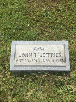 John Thomas Jeffries II 1891 1958 Mémorial Find a Grave