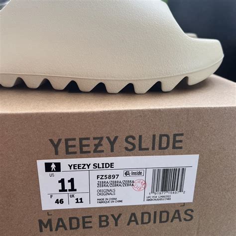 Yeezy Mens Cream Sandals Depop