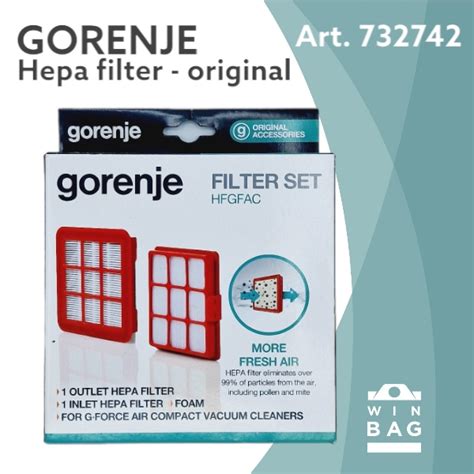 Hepa Filter Gorenje 466439 VC2102BCYIV VCE03SPRCY