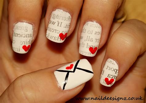 Naildeesignz Love Letter Nail Art