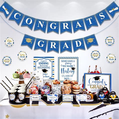 Buy 2021 Graduation Candy Bar Buffet Decorations Congrats Grad Kit