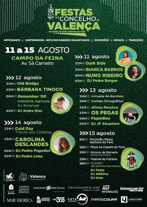 FESTAS DO CONCELHO DE VALENÇA 2023 Agenda Cultural do Minho