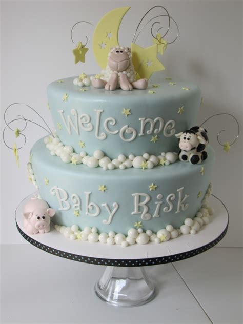 Farm Animal Baby Shower Cake - CakeCentral.com