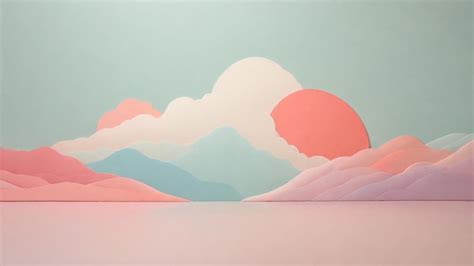 Premium Photo | Minimalist pastelcolored artwork