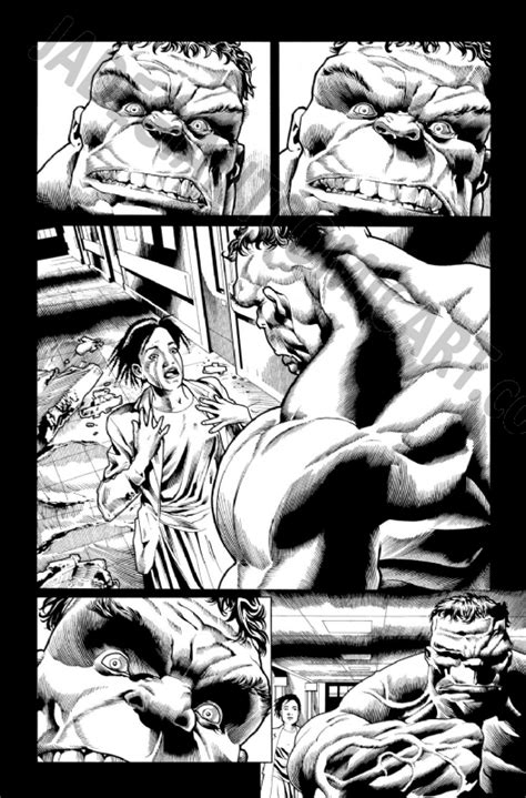 JadeGiant Comic Art IMMORTAL HULK ISSUE 05 PAGE 17 INKS JOSE by Ruy José