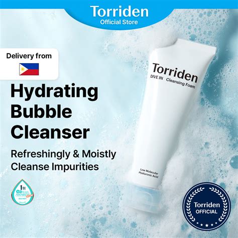 Torriden Official DIVE IN Low Molecular Hyaluronic Acid Foam Cleanser ...