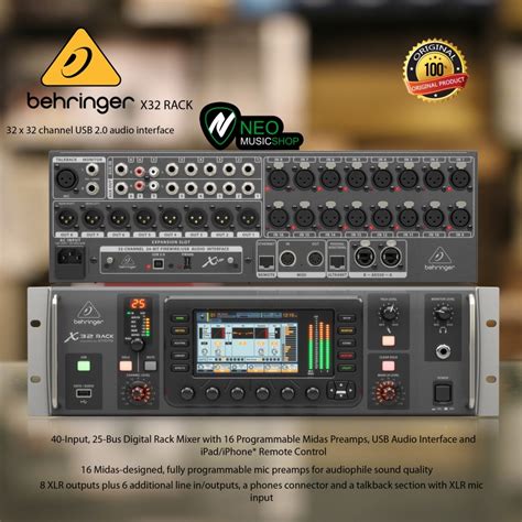 Jual Behringer X32 RACK Digital Rack Mixer Shopee Indonesia