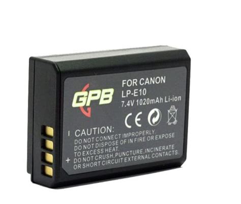 Gpb Canon Lp E Rechargeable Digital Camera Battery Just Buy Online