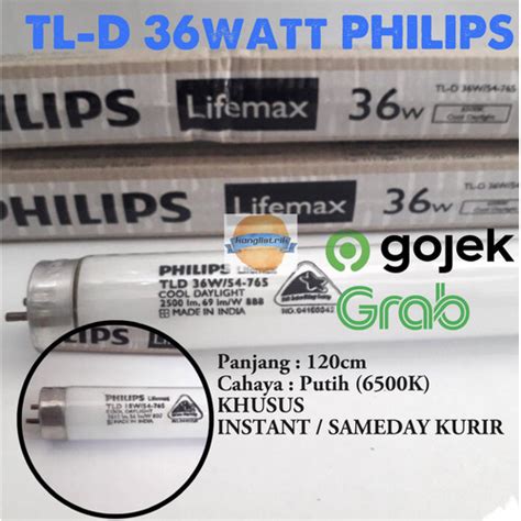 Jual LAMPU TL 36w 36 W 36watt 36 Watt PHILIPS TL D 36w PHILIPS 120cm