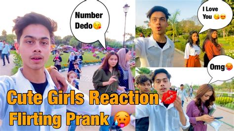 Flirting Prank On Girls🥵🤣 Cute Girls Reaction On My Vlog😍 Hamzuu36