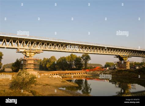 Bridge on the Po River, Piacenza, Italy Stock Photo - Alamy