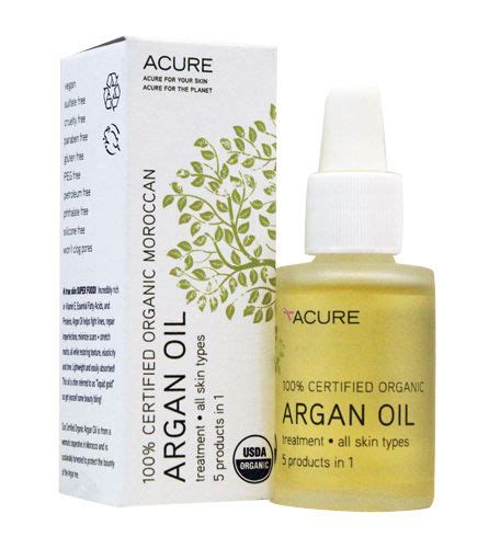 Argan Oil 100 Certified Organic Argan Oil Skin Acure Organics Organic Argan Oil Usda Organic