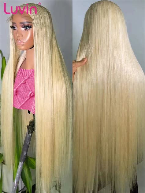 Luvin HD Transparent 613 Straight 13x6 Lace Front Human Hair Wig Color