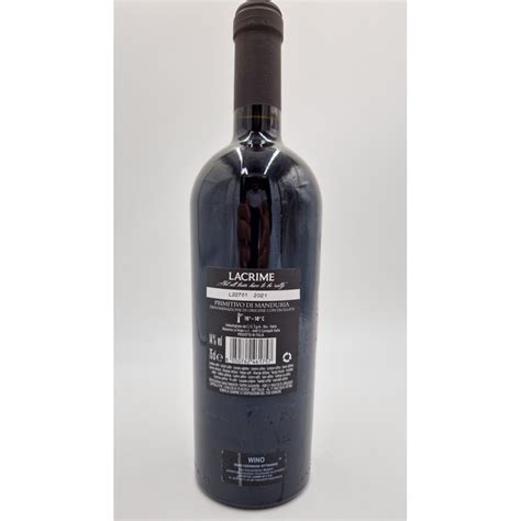 WINO LACRIME PRIMITIVO DI MANDURIA CZERWONE WYTRAWNE 14 0 75 L