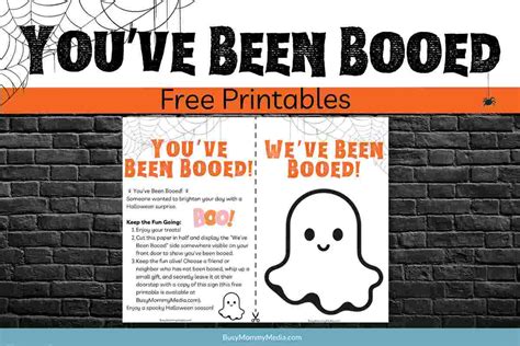 Free Youve Been Booed Printable