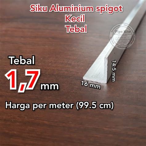 Jual Siku Aluminium Kecil Spigot Ukuran Mm X Mm Di Lapak Pipa