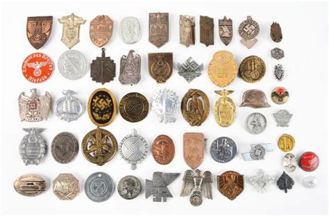 Sold Price Lot Of 52 Assorted German World War Ii Pins And Badges