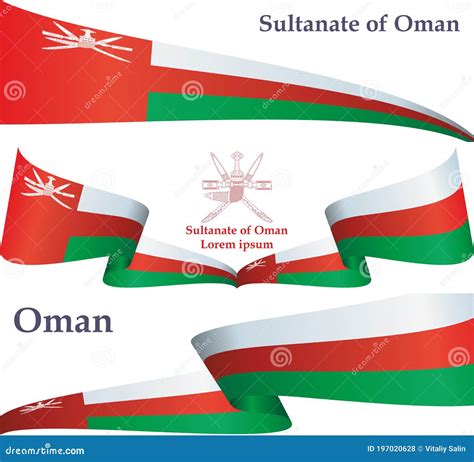 Flag Of Oman Sultanate Of Oman Stock Vector Illustration Of Green