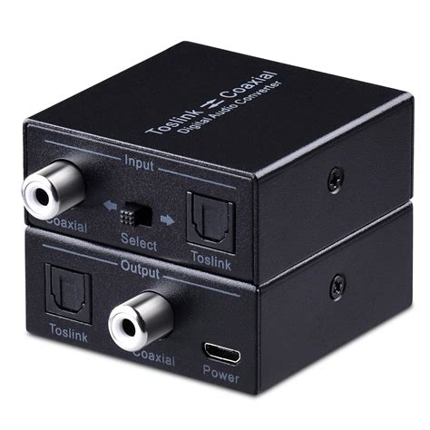 Optical to Coax, Tendak Coaxial to Optical SPDIF Toslink Bi-directional ...