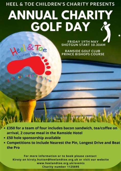 Charity Golf Day 2023 Heel And Toe Childrens Charity