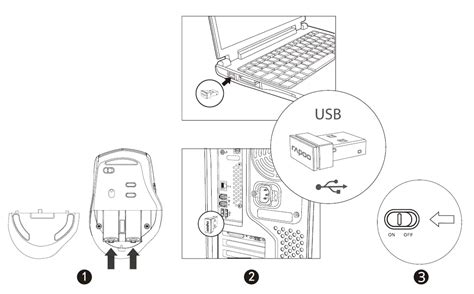 Rapoo 9500M E9500M MT550 Multi Mode Wireless Keyboard And Mouse User Guide