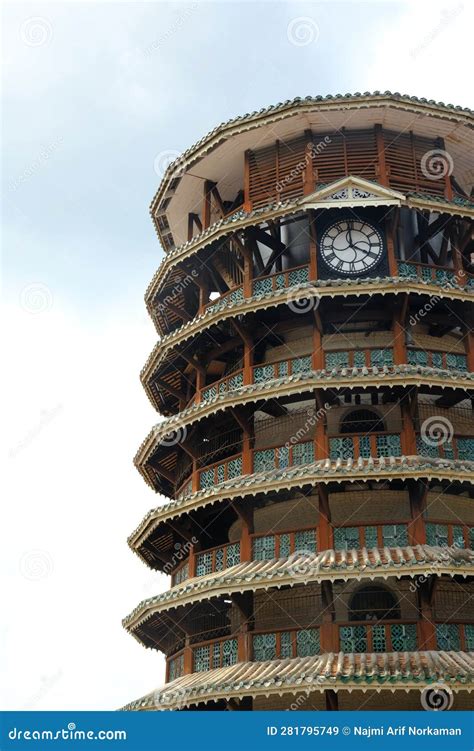 Leaning Tower Of Teluk Intan Stock Image Image Of Golden Historic