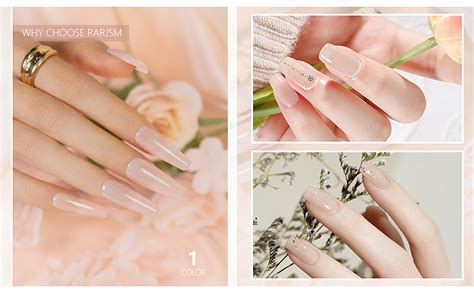 Amazon RARJSM Apricot Nude Gel Nail Polish Neutral Sheer Cream Nude GelPolish LED UV Curing