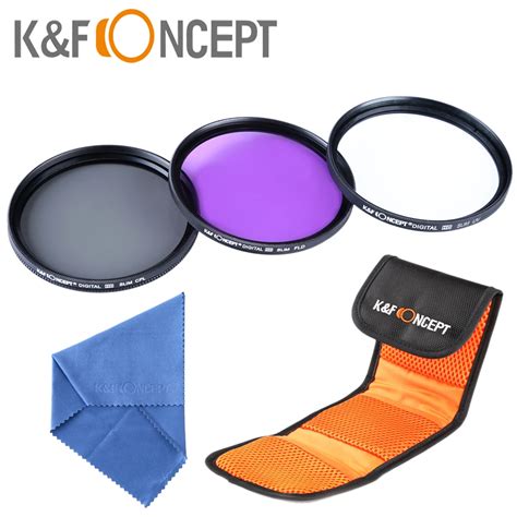 77mm Filter Kit UV CPL FLD K&F CONCEPT Ultraviolet Polarizing Camera ...