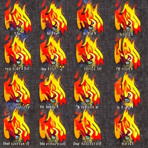 Fire Sprite Sheet Stable Diffusion OpenArt