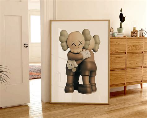 Kaws Poster Set Of Printables Minimalist Hypebeast Kaws Figure