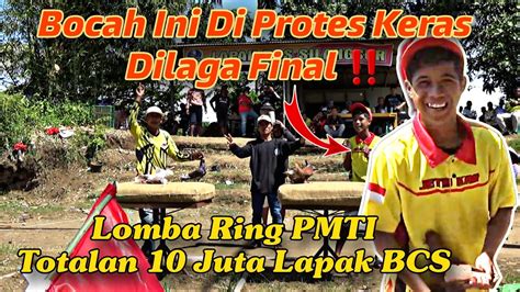 Bocah Ini Di Protes Keras Saat Final Lomba Ring PMTI Totalan 10 Juta