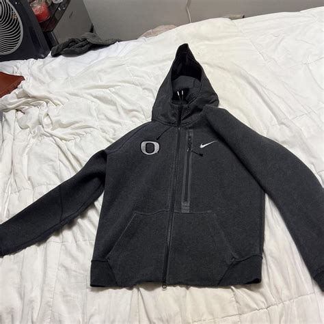 Nike Tech fleece hoodie M Oregon Carbon. Never been... - Depop