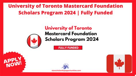 University Of Toronto Mastercard Foundation Scholars Program