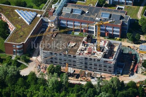 Regensburg Aus Der Vogelperspektive Baustelle F R Einen Erweiterungs