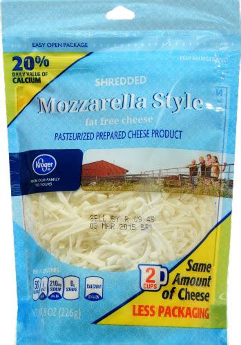 Kroger Fat Free Shredded Mozzarella 8 Oz Ralphs