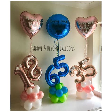 Balloon Number Table Designs Balloons Balloon Decorations Party