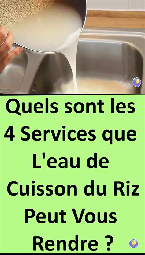 L Eau De Cuisson Du Riz Et Ses Bienfaits Cuisson Riz Riz Produits