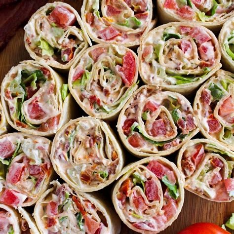 Bacon Lettuce And Tomato Pinwheels The Two Bite Club