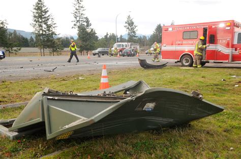 Highway Wreck Near Carlsborg Sends Three To Area Hospitals Sequim Gazette