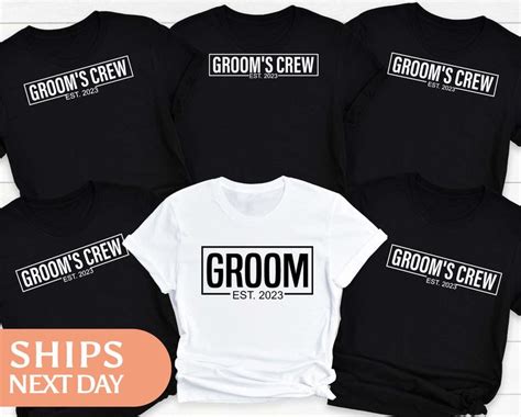 Grooms Crew Shirt Wedding Party Tshirts Groom Tee Personalized